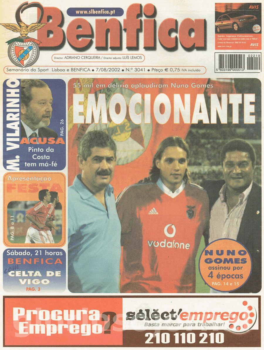 jornal o benfica 3041 2002-08-07